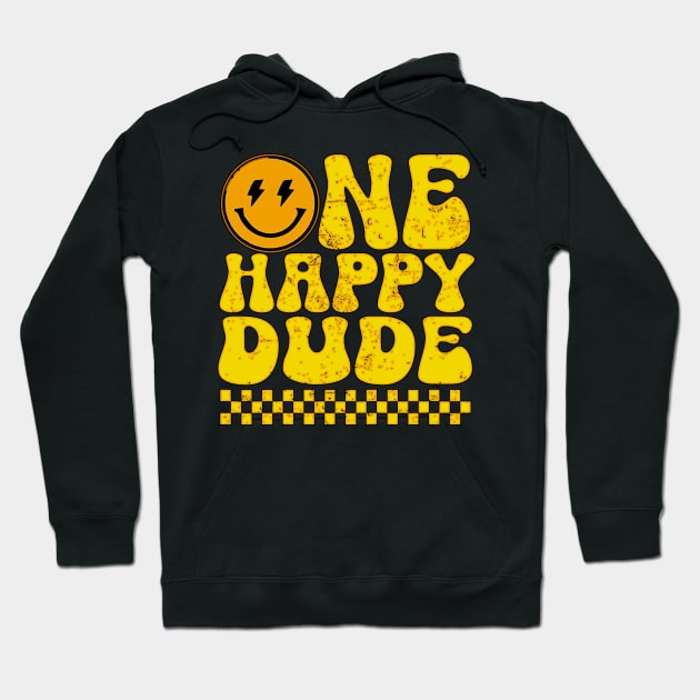 Kids One Happy Dude 1st Birthday Family Matching Hoodie by masterpiecesai